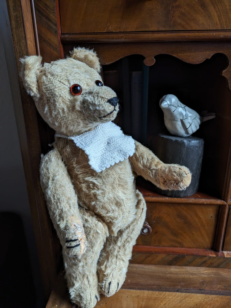 Vintage kleinerer Teddybär Max , er wurde sehr geliebt...... sucht eine neue Familie Bild 2