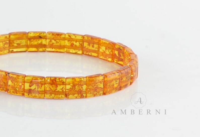 4,6 grams 1976 amber bracelet cognac color amber Baltic Amber Bracelet