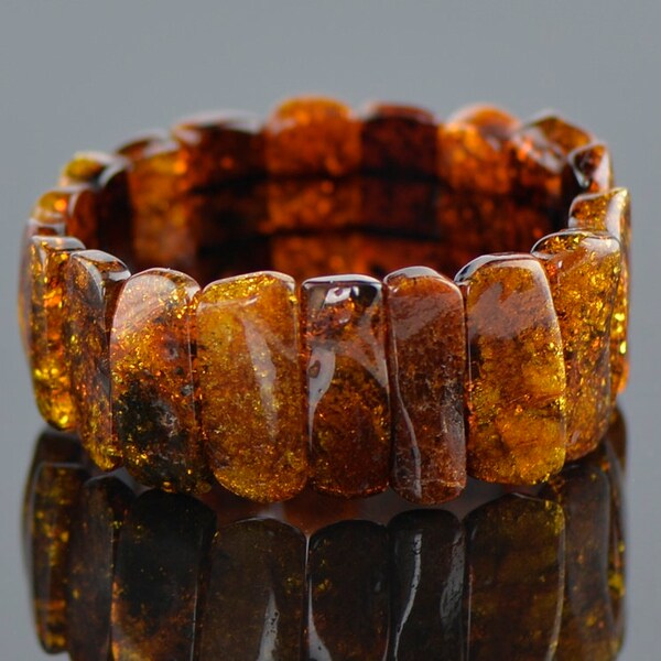 Green amber bracelet, Baltic amber bracelet, Baltic amber, Amber beads, green beads, handmade bracelet