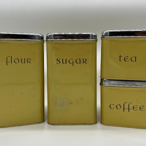 Vintage Harvell Space-Saver Canister Set