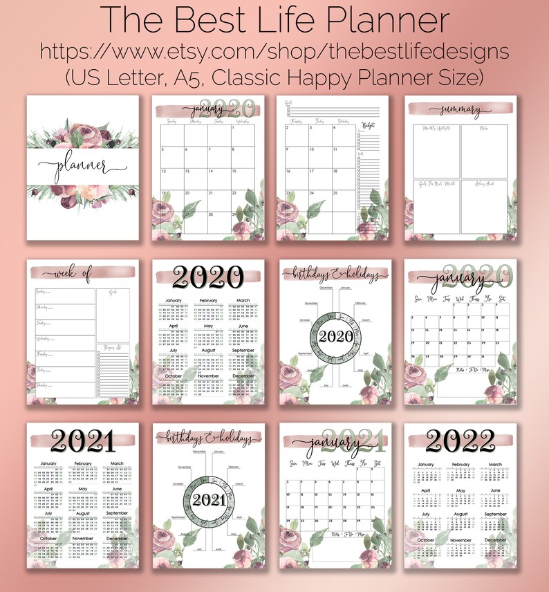 2022 2023 CUSTOMIZABLE Home Management Binder/planner Etsy