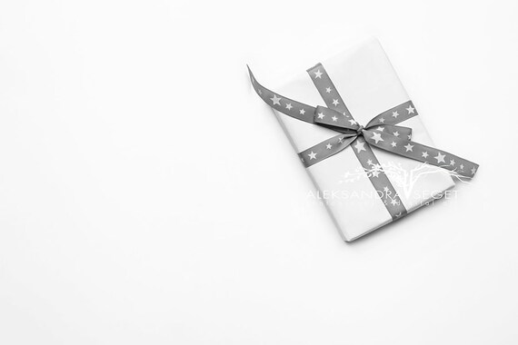 Christmas Gift Box Styled Stock Photo Christmas Mockup Christmas