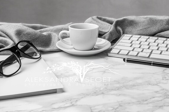 Mockup Desktop Office Styled Desk Styled Stock Photography Stock