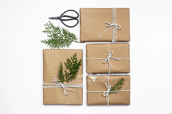 Christmas Gift Stock Photo Flatlay Mockup Background Styled Christmas Gift Stock Photo Flatlay Mockup Background Styled