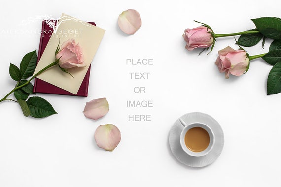Floral Flatlay Mockup Styled Stock Photos Roses Mockup Styled Floral Flatlay Mockup Styled Stock Photos Roses Mockup Styled