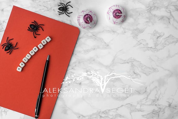 Halloween Mockup Halloween Styled Desktop Styled Stock Photo Styled