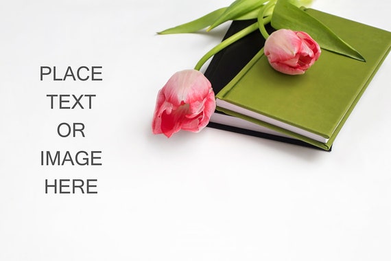 Tulips Stock Image Styled Photography Flower Mockup Invitation Mockup
