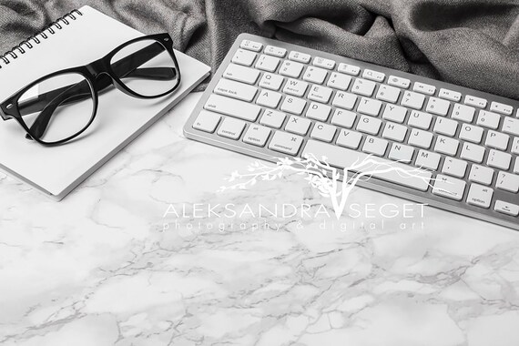 Download Free Keyboard Mockup Stock Photo Office Desk Styled ... PSD Mockup Templates