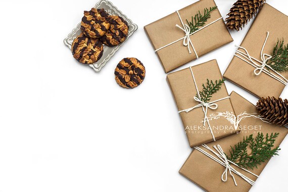 Stock Photos Christmas Mockup Flatlay Mockup Styled Desktop Mockup