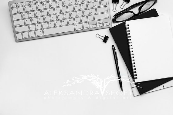 Styled Office Photos Stock Photography Flatlay Desk Mockup