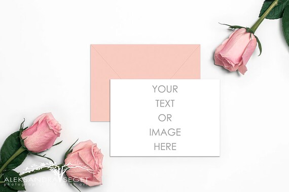 Product Mockup Stock Photo Card And Envelope Mockup Desktop