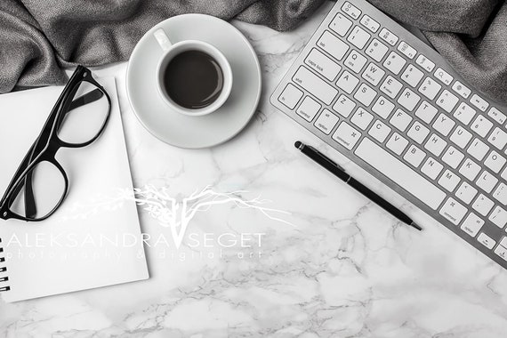 Flatlay Desk Stock Photo Styled Photography Office Mockup Styled