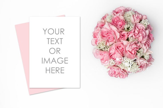 Card Mockup Flower Mockup Invitations Mockup Stock Photo Styled Card Mockup Flower Mockup Invitations Mockup Stock Photo Styled
