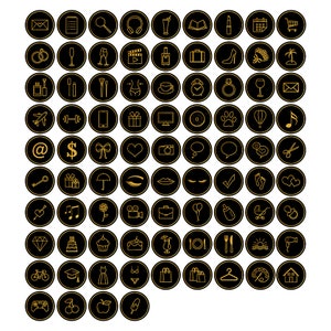 Instagram Story Highlight Icons Black and Gold Highlight - Etsy