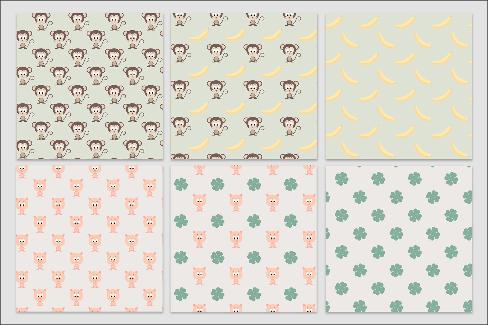 Animals Digital Paper Animal Scrapbook Papers Animal Papers Etsy