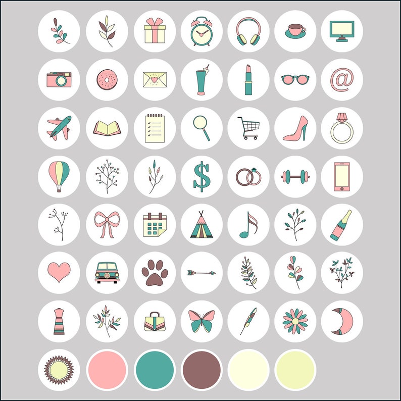 Instagram Story Highlight Icons Social Media Icons Highlight - Etsy