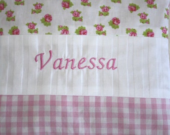 Cherry Pit Pack, with wish-name embroidered, new, roses