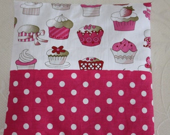 Kirschkernkissen , Cupcakes, Polka- Dots, neu