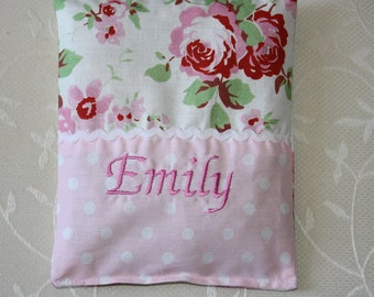 Cherry Seed Pillow for Babies ,Wish Names,Roses, Rosalie
