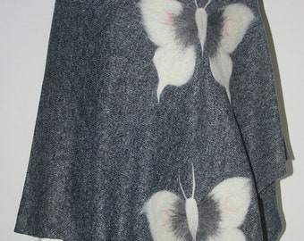 Hand felted poncho