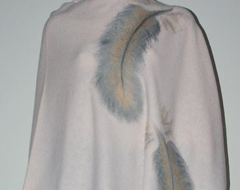 Women's felted poncho