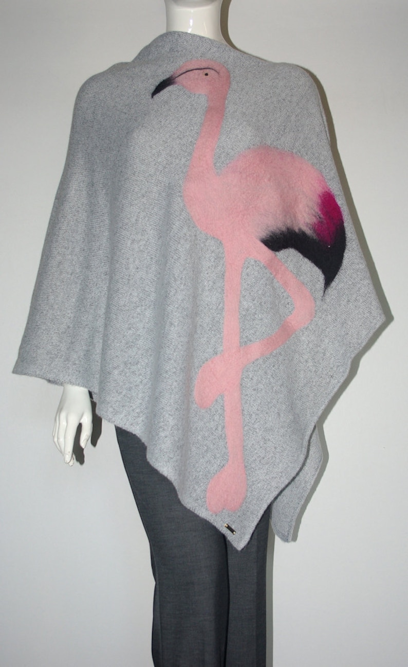 Poncho felted with wool image 1