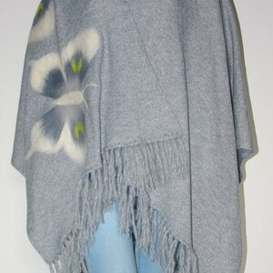 Women's felted poncho image 2