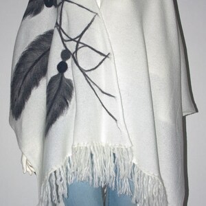 Women's felted poncho image 2