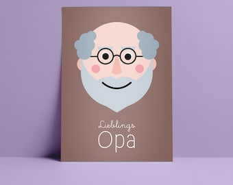 Postkarte "Lieblings-Opa"