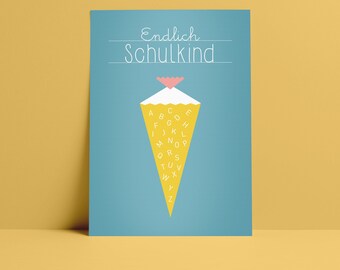 Postkarte "Schulkind"