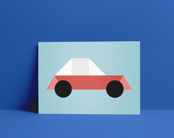 Postkarte "Auto"