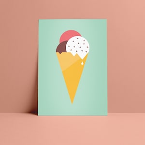 Postkarte "Eis"