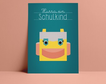 Postkarte "Schulranzen"