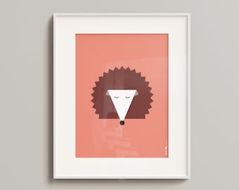 SALE! Poster "Hedgehog", 30 x 40 cm