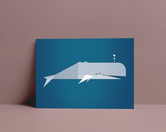 Postcard "Sperm Whale"