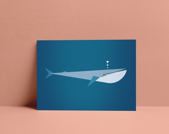 Postcard "Blue Whale"