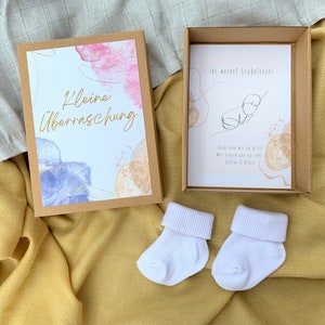 Schwangerschaft verkünden Geschenkschachtel Maje ihr werdet Großeltern ihr werdet Oma und Opa personalisiert