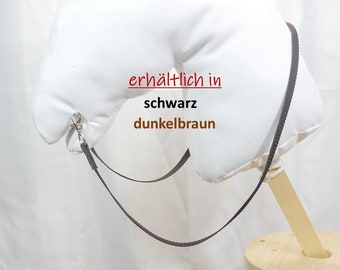 Zügel für Hobbyhorse, Gurtband und Kunstleder