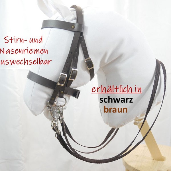 Kandarenzaum für Hobbyhorse, schwarz braun