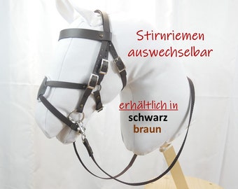 Trense mexikanisch für Hobbyhorse, braun schwarz