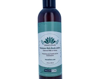 Hera's Own Moisture Rich Body Lotion - Oatmeal Milk & Honey - 8 fl oz. (236 ml)