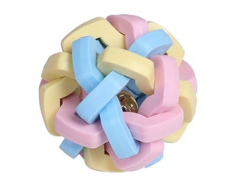 SightScent Jingle Ball, Rubber Ball with Bell for Sight Impaired or Blind Pets (Medium)