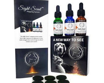 SightScent Mapping Program for Blind, Impaired Dogs Cats, Complete Set for Pet