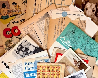 Antikes Papier und Ephemera Lot für Junk Journaling