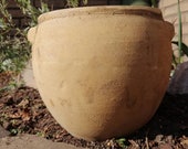 flower pot, pottery, clay pot, 1980th Handmade