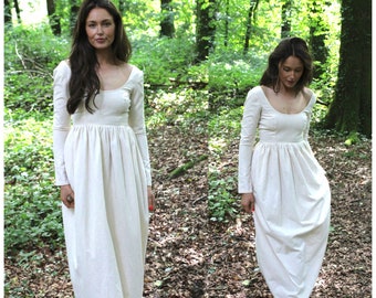 Boho wedding dress, Bohemian Wedding Dress, Fairycore dress, Princess Gown, Cottagecore wedding dress, Gunne Sax dress, Long sleeve dress