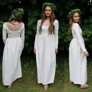 Boho wedding dress, Bohemian Wedding Dress, Fairycore dress, Princess Gown, Cottagecore wedding dress, Gunne Sax dress, Long sleeve dress