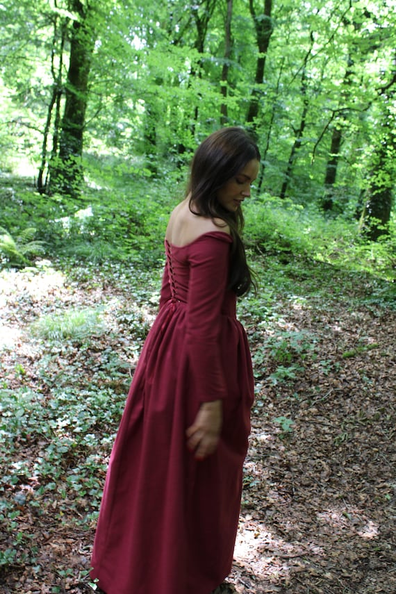 knee length dresses for ladies Penny Lane Red Linen Blend Mini Dress - US 4 main image 0