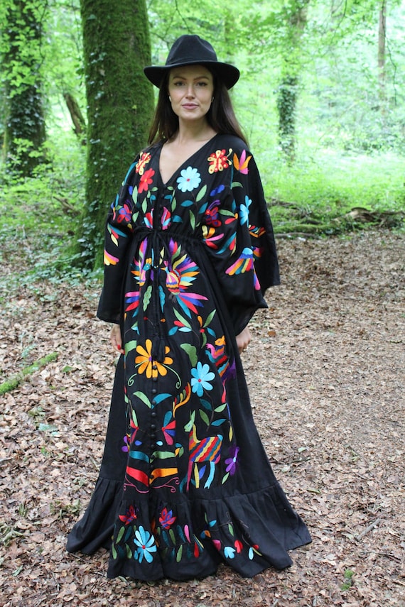 green emerald velvet dress GOLD OTOMI DRESS main image 0