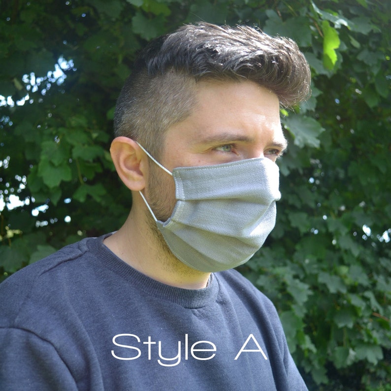 Premium Quality Handmade Linen Face Masks Breathable Soft Etsy